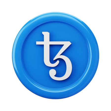 tezos-xtz-coin-3d-icon-download-in-png-blend-fbx-gltf-file-formats--crypto-cryptocurrency-pack-science-technology-icons-7479563